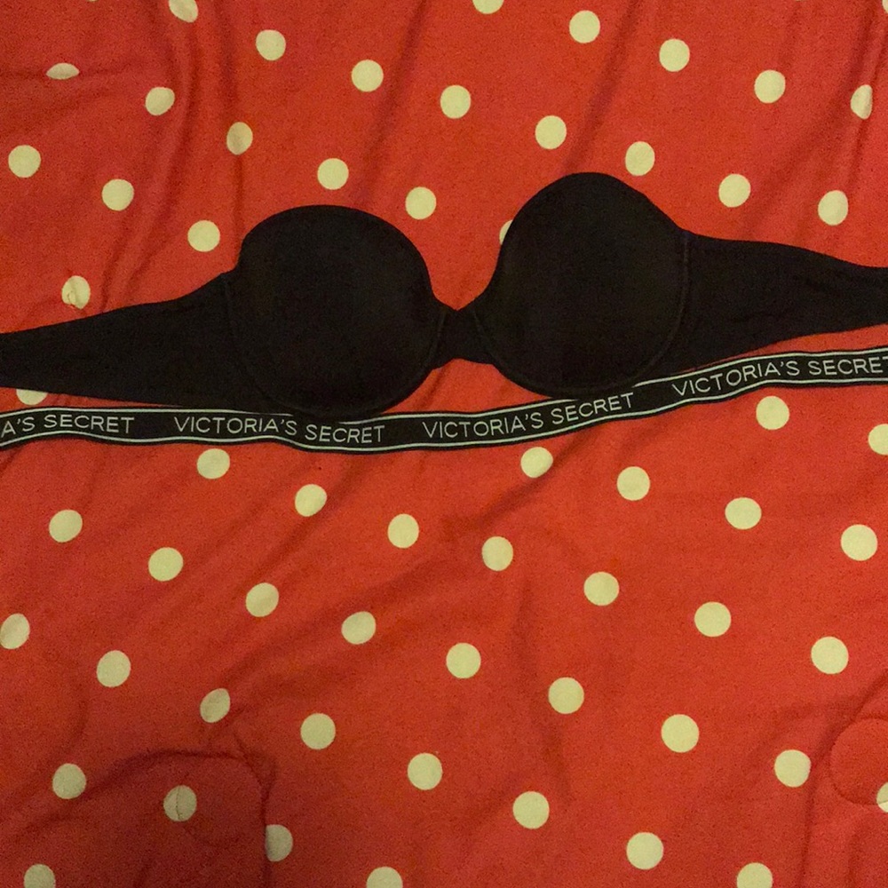 VS logo strapless bikini push up top